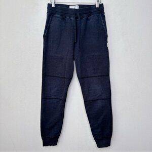 Reigning Champ Mens Small Double Knee Navy Fleece Jogger